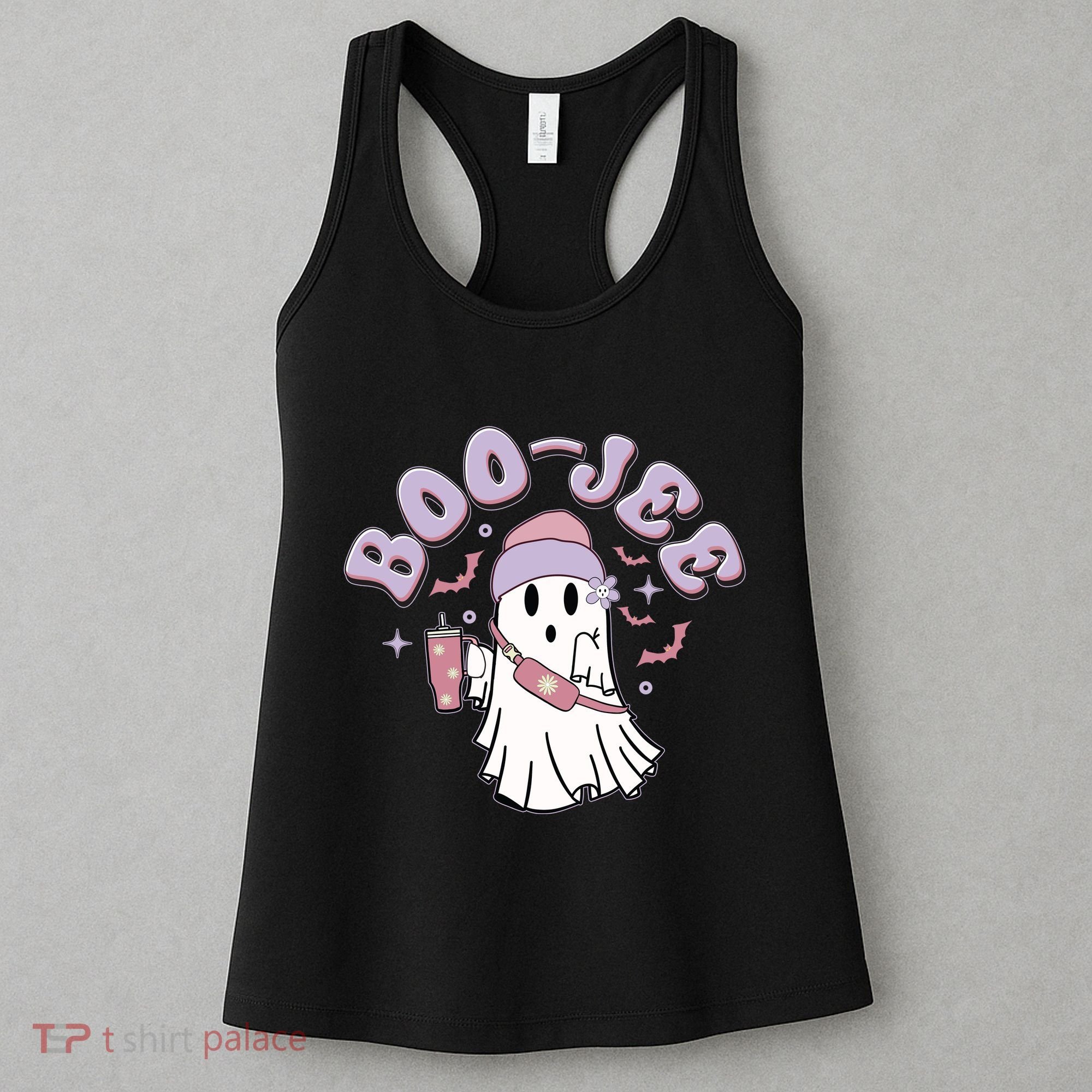 Funny Halloween Boo Jee Ghost Women's Tank Top