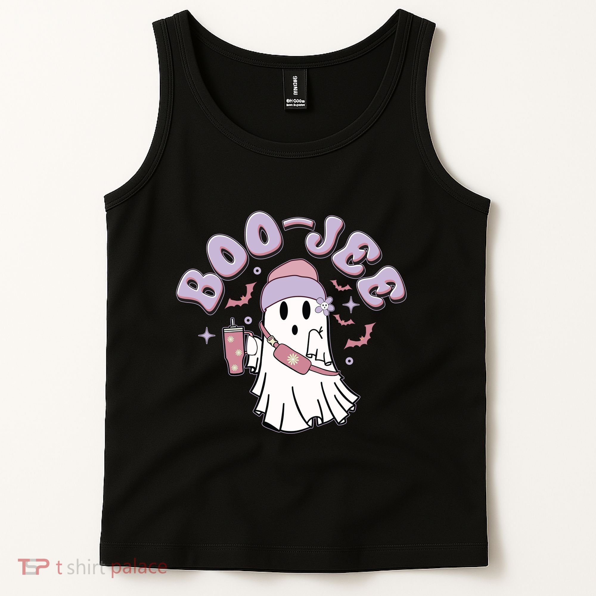Funny Halloween Boo Jee Ghost Tank Top
