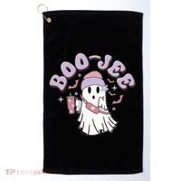 Funny Halloween Boo Jee Ghost Golf Towel thumb 0