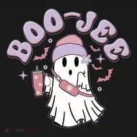 Funny Halloween Boo Jee Ghost Women's Long Sleeve Shirt thumb 2