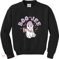 Funny Halloween Boo Jee Ghost Kids Sweatshirt thumb 0