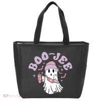 Funny Halloween Boo Jee Ghost Tote Bag thumb 0