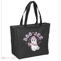 Funny Halloween Boo Jee Ghost Tote Bag thumb 2