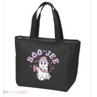 Funny Halloween Boo Jee Ghost Tote Bag thumb 3