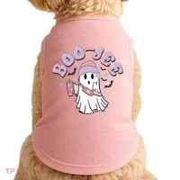 Funny Halloween Boo Jee Ghost Doggie Tank thumb 0
