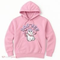 Funny Halloween Boo Jee Ghost Hoodie thumb 0