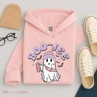 Funny Halloween Boo Jee Ghost Hoodie thumb 4