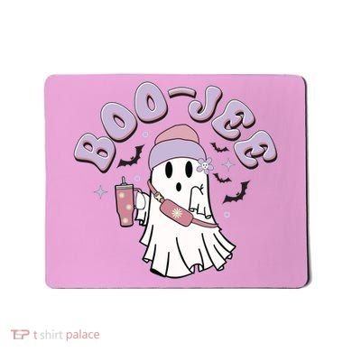 Funny Halloween Boo Jee Ghost Mousepad