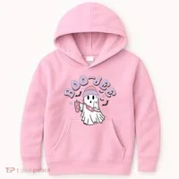 Funny Halloween Boo Jee Ghost Kids Hoodie thumb 0
