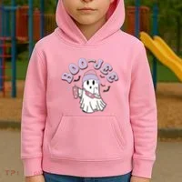 Funny Halloween Boo Jee Ghost Kids Hoodie thumb 2