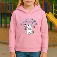 Funny Halloween Boo Jee Ghost Kids Hoodie thumb 3