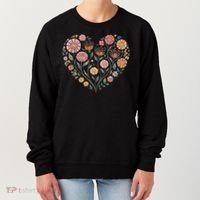 Flowers Heart Boho Wildflowers Women's Sweatshirt thumb 0