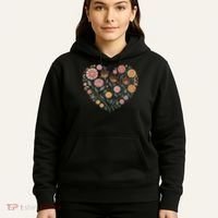 Flowers Heart Boho Wildflowers Hoodie thumb 5