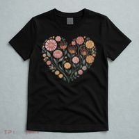 Flowers Heart Boho Wildflowers T-Shirt thumb 5