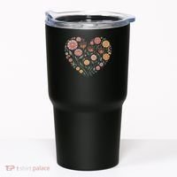 Flowers Heart Boho Wildflowers Tumbler thumb 0