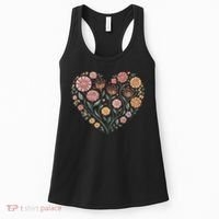 Flowers Heart Boho Wildflowers Women's Tank Top thumb 0