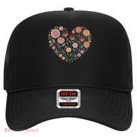 Flowers Heart Boho Wildflowers Hat thumb 0