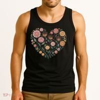 Flowers Heart Boho Wildflowers Tank Top thumb 3