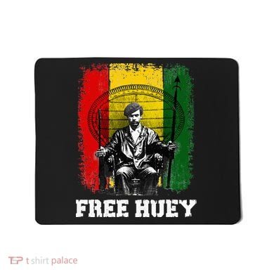 Free Huey Black History & African Roots Afro Empowerment Mousepad