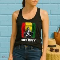 Free Huey Black History & African Roots Afro Empowerment Women's Tank Top thumb 2