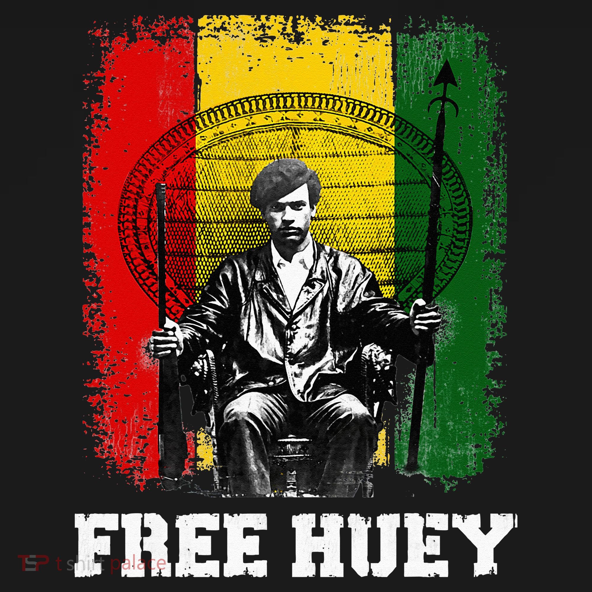 Free Huey Black History & African Roots Afro Empowerment Baby Bodysuit