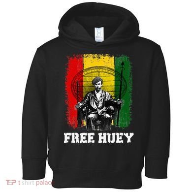 Free Huey Black History & African Roots Afro Empowerment Toddler Hoodie