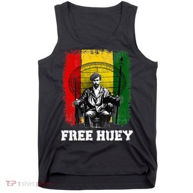 Free Huey Black History & African Roots Afro Empowerment Tank Top
