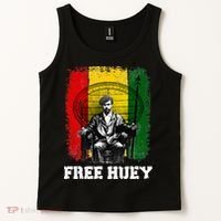 Free Huey Black History & African Roots Afro Empowerment Tank Top thumb 2