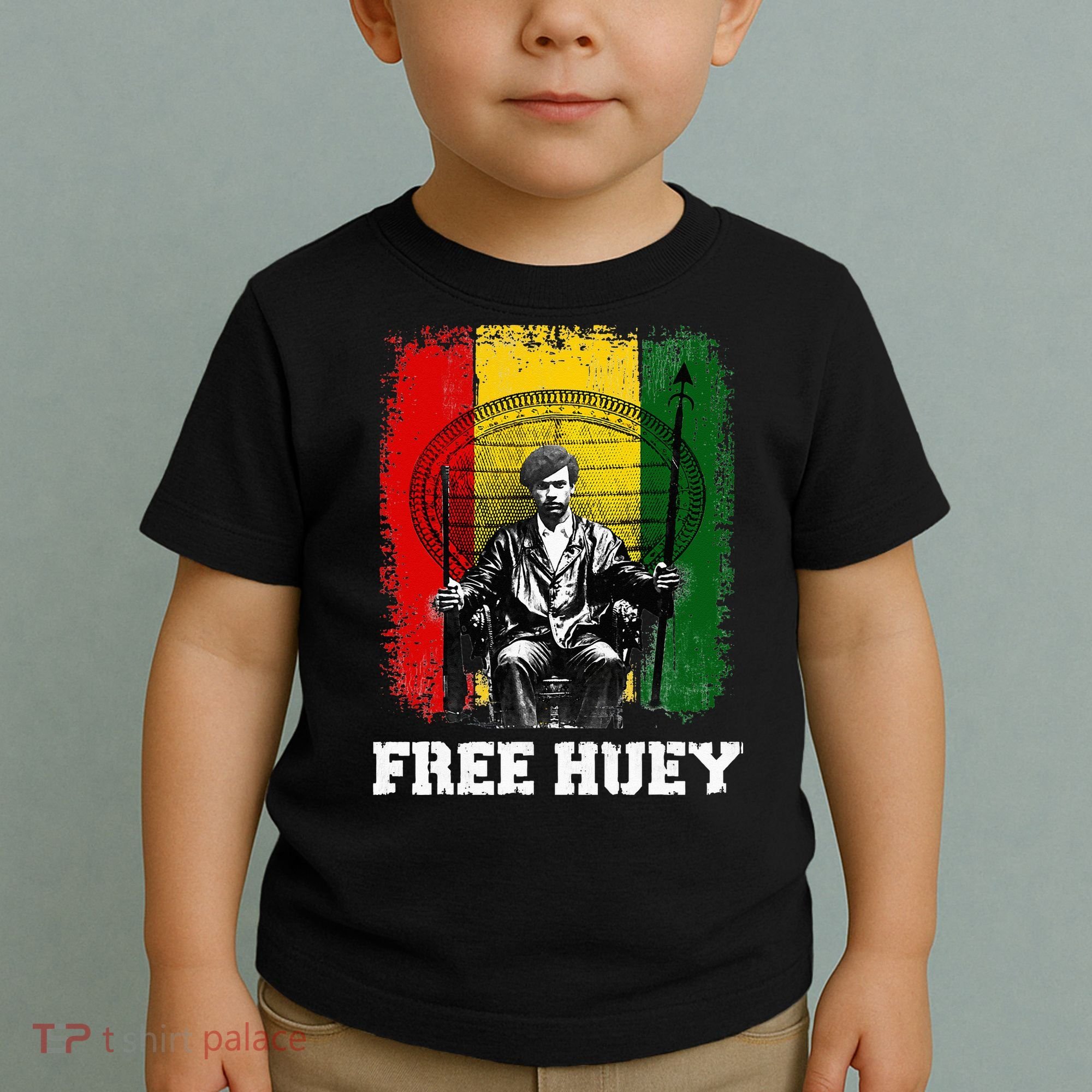 Free Huey Black History & African Roots Afro Empowerment Toddler T-Shirt
