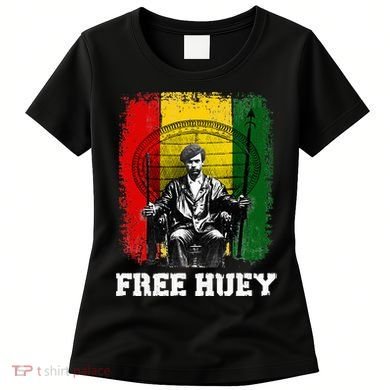 Free Huey Black History & African Roots Afro Empowerment Women's T-Shirt