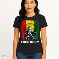 Free Huey Black History & African Roots Afro Empowerment Women's T-Shirt thumb 4