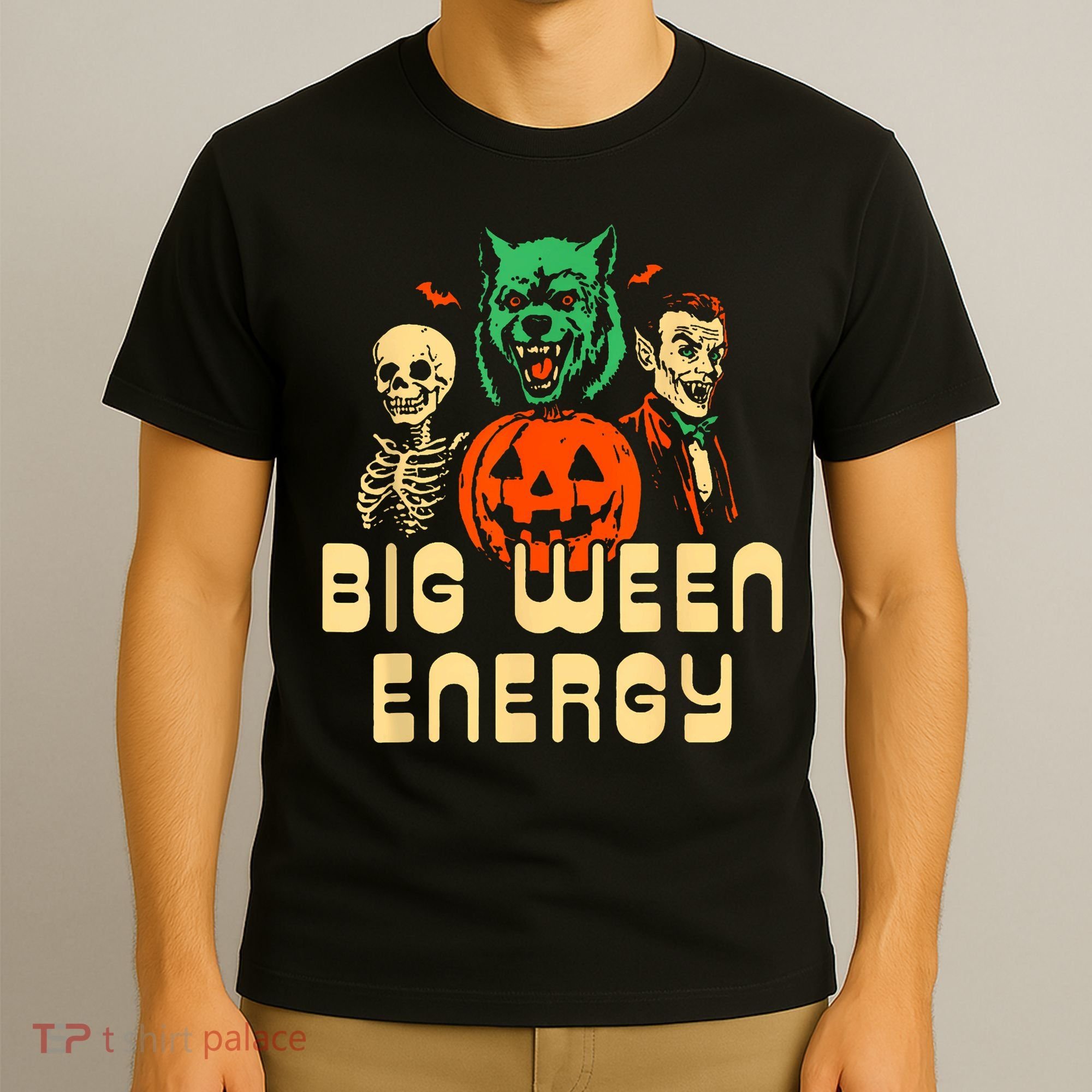 Funny Halloween Big Ween Energy T-Shirt