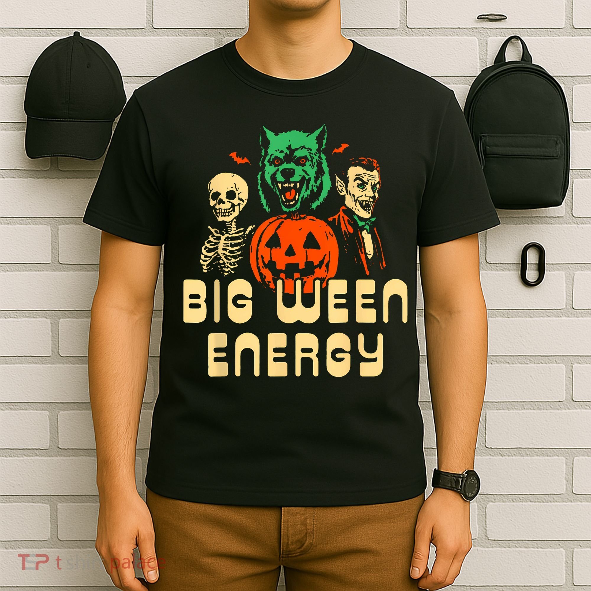 Funny Halloween Big Ween Energy T-Shirt