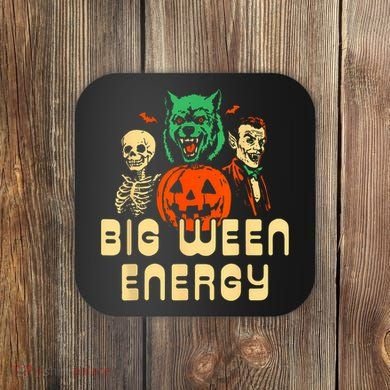 Funny Halloween Big Ween Energy Coaster