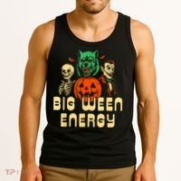 Funny Halloween Big Ween Energy Tank Top thumb 3