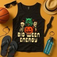 Funny Halloween Big Ween Energy Tank Top thumb 4