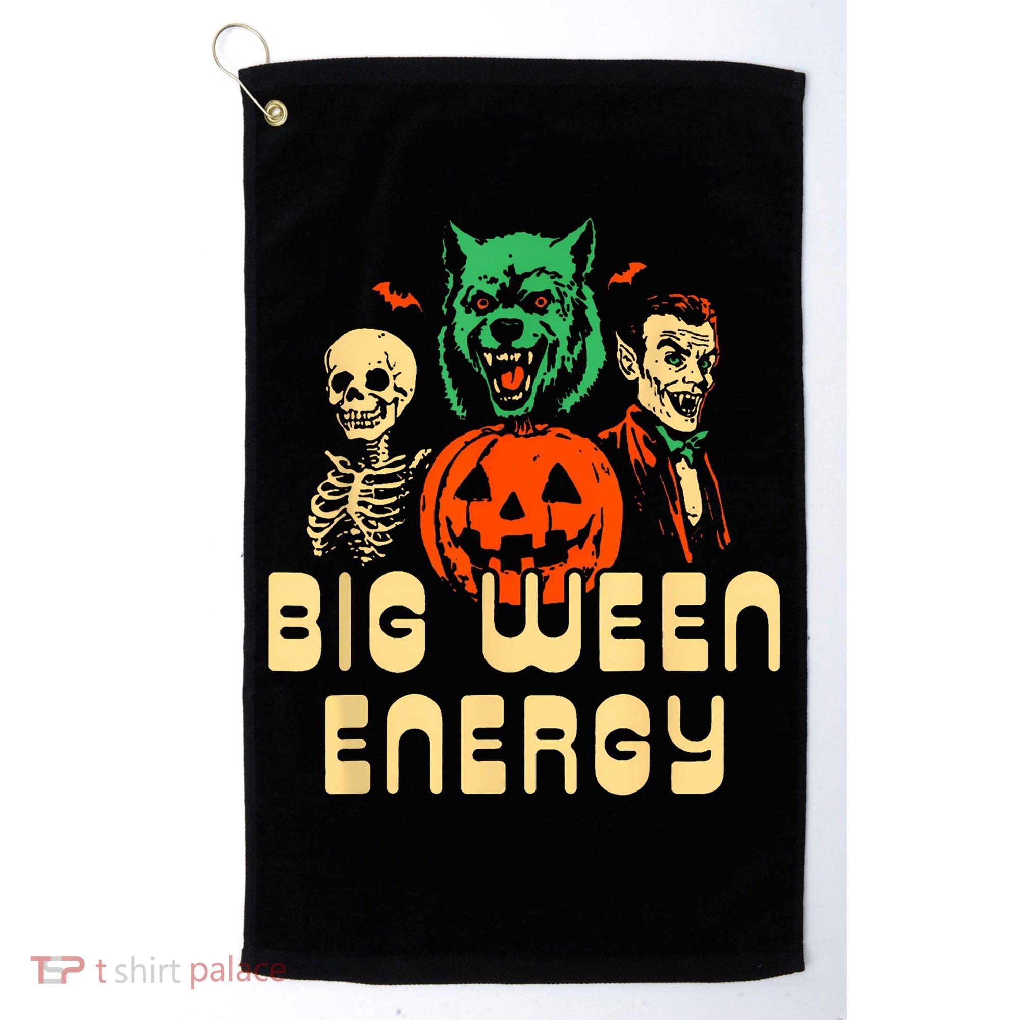 Funny Halloween Big Ween Energy Golf Towel
