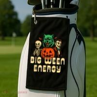 Funny Halloween Big Ween Energy Golf Towel thumb 2