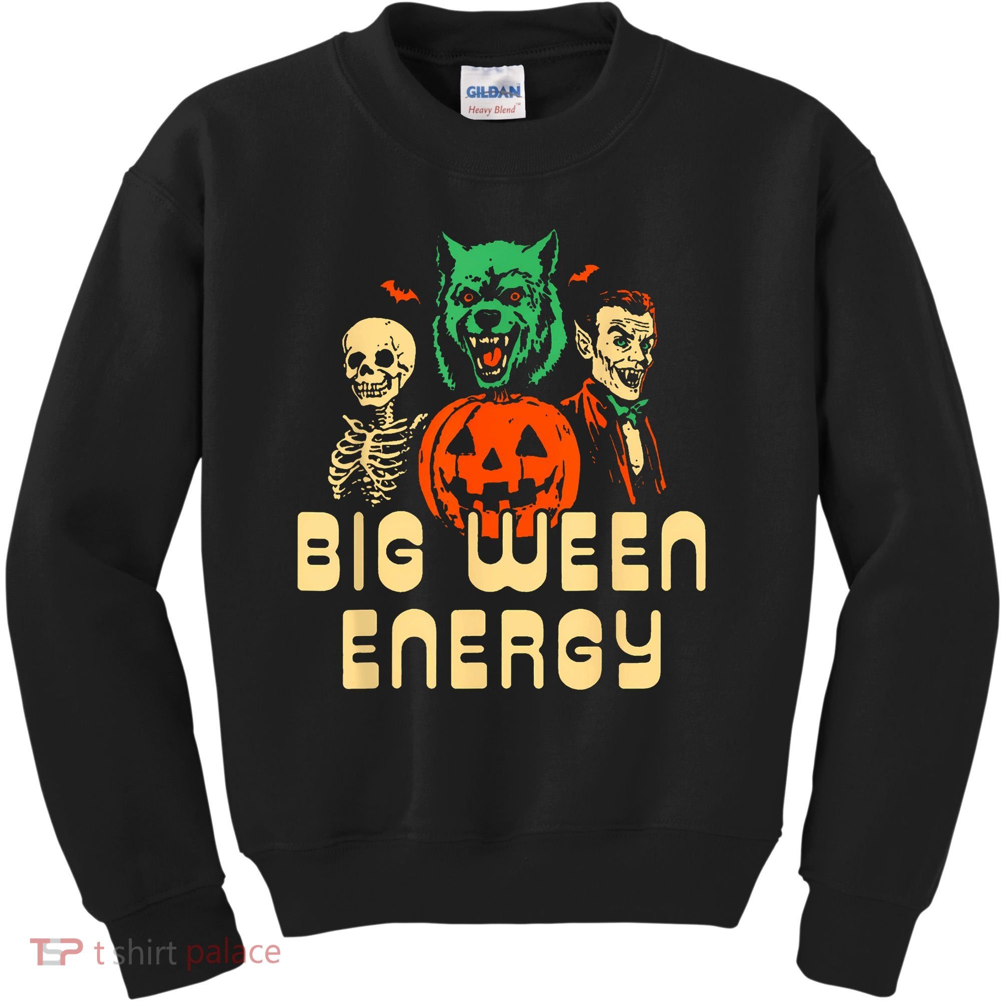 Funny Halloween Big Ween Energy Kids Sweatshirt