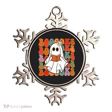 Funny Halloween Booooks Cute Book Lover Ghost Ornament