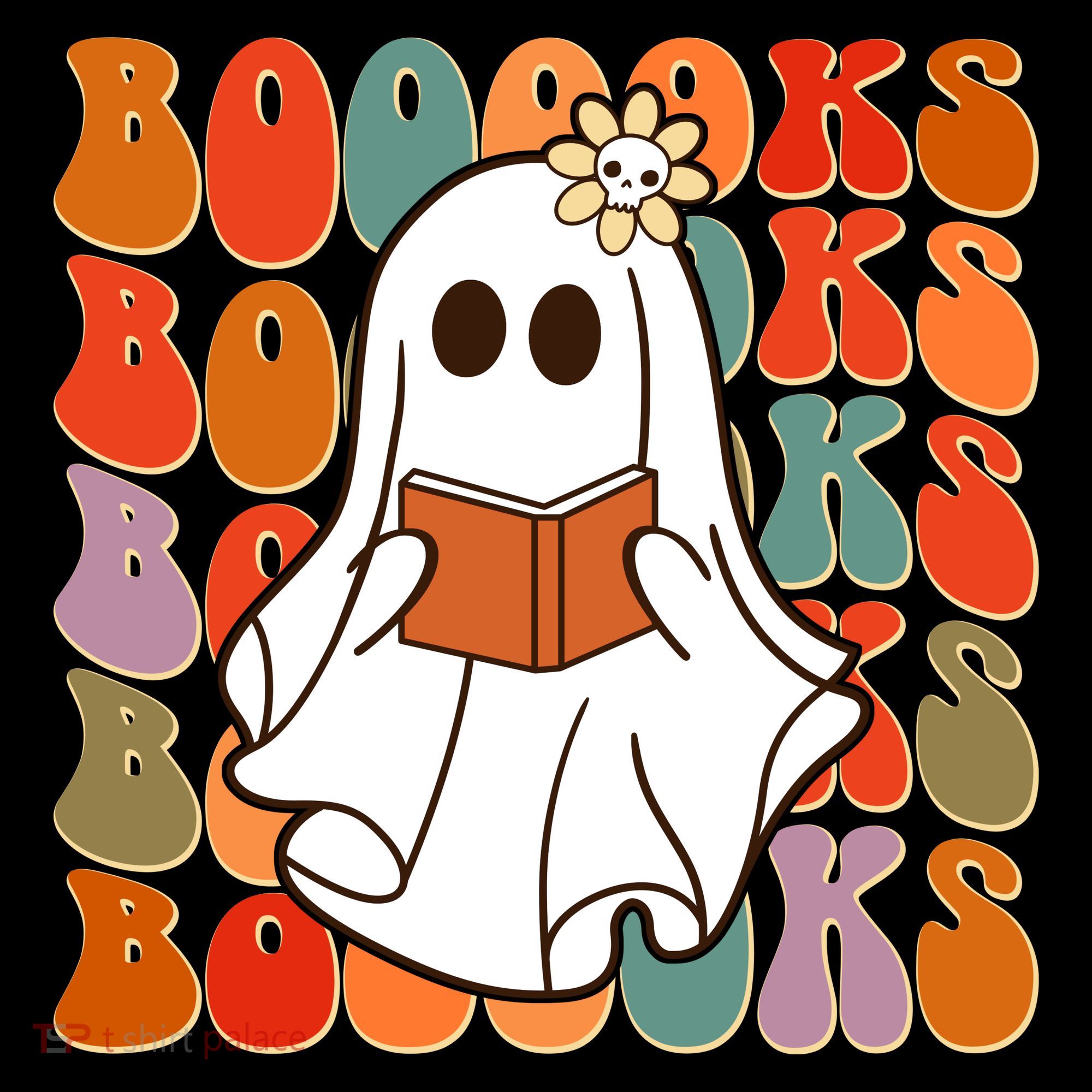Funny Halloween Booooks Cute Book Lover Ghost Toddler Hoodie