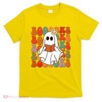 Funny Halloween Booooks Cute Book Lover Ghost T-Shirt thumb 0