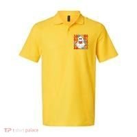 Funny Halloween Booooks Cute Book Lover Ghost Polo thumb 0