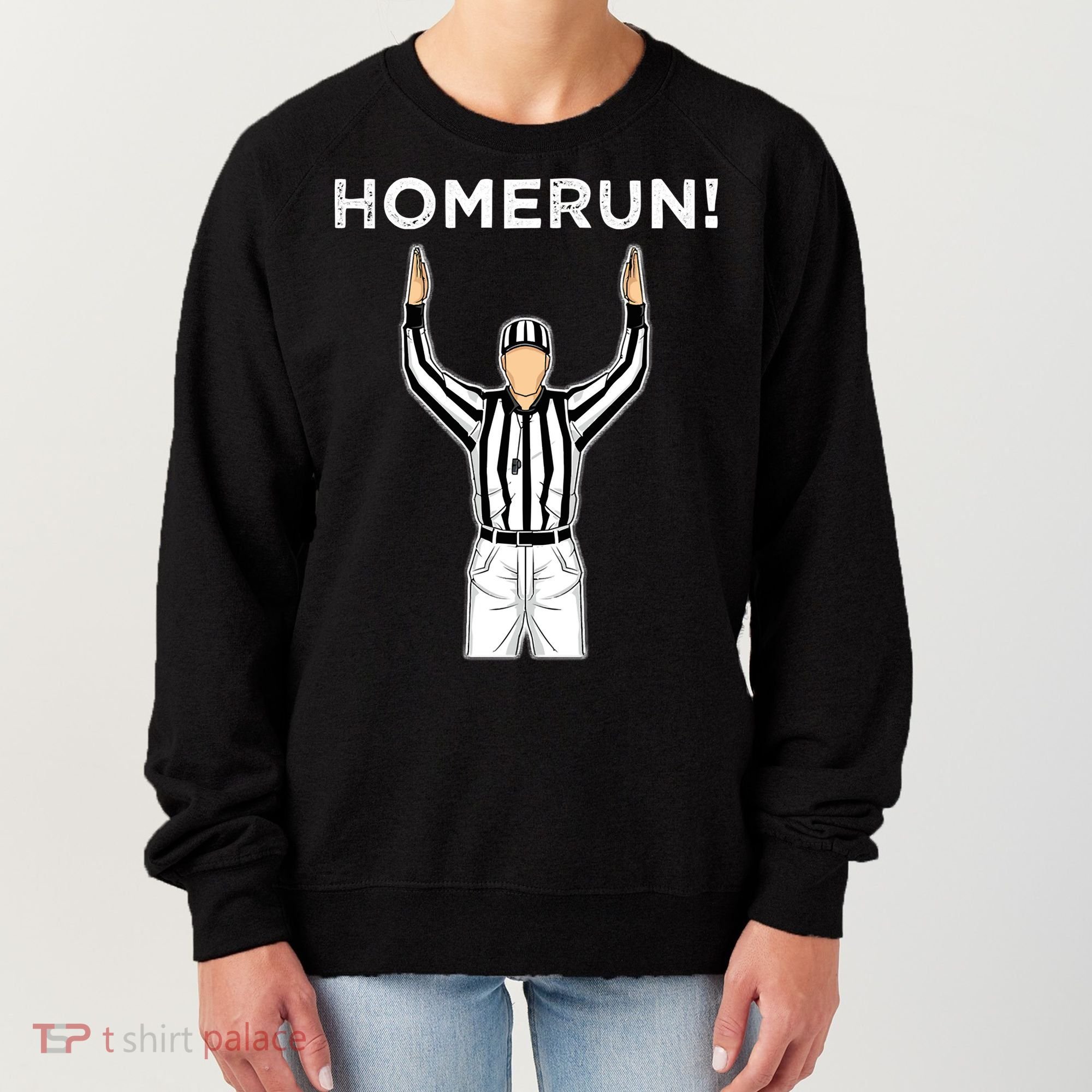 Funny HomeRun Baseball Football Up Women's Sweatshirt