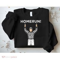 Funny HomeRun Baseball Football Up Sweatshirt thumb 2
