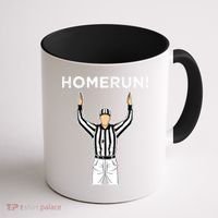 Funny HomeRun Baseball Football Up Coffee Mug thumb 1