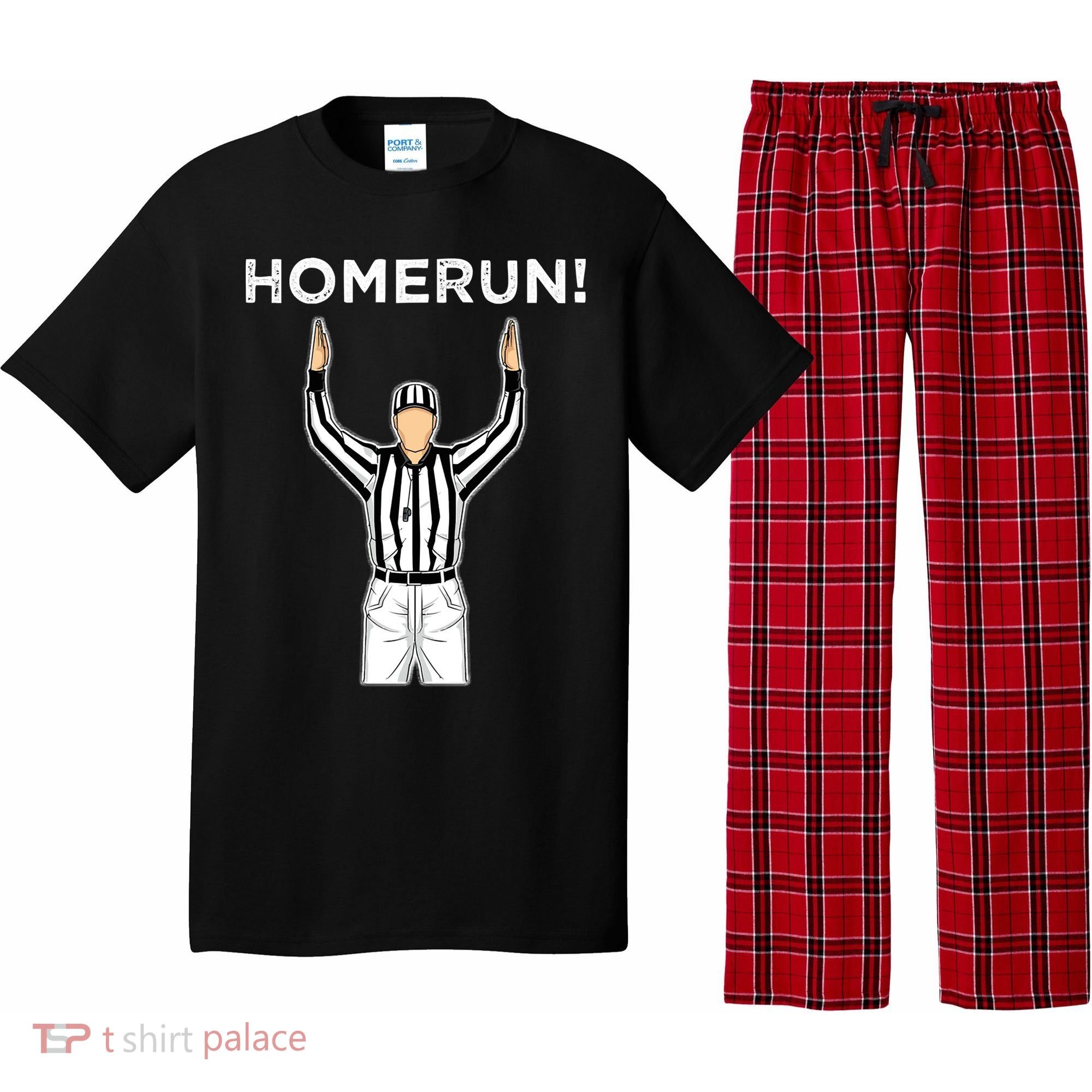 Funny HomeRun Baseball Football Up Pajama Set