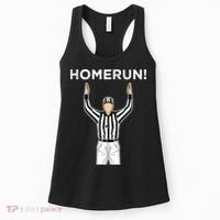 Funny HomeRun Baseball Football Up Women's Tank Top thumb 0