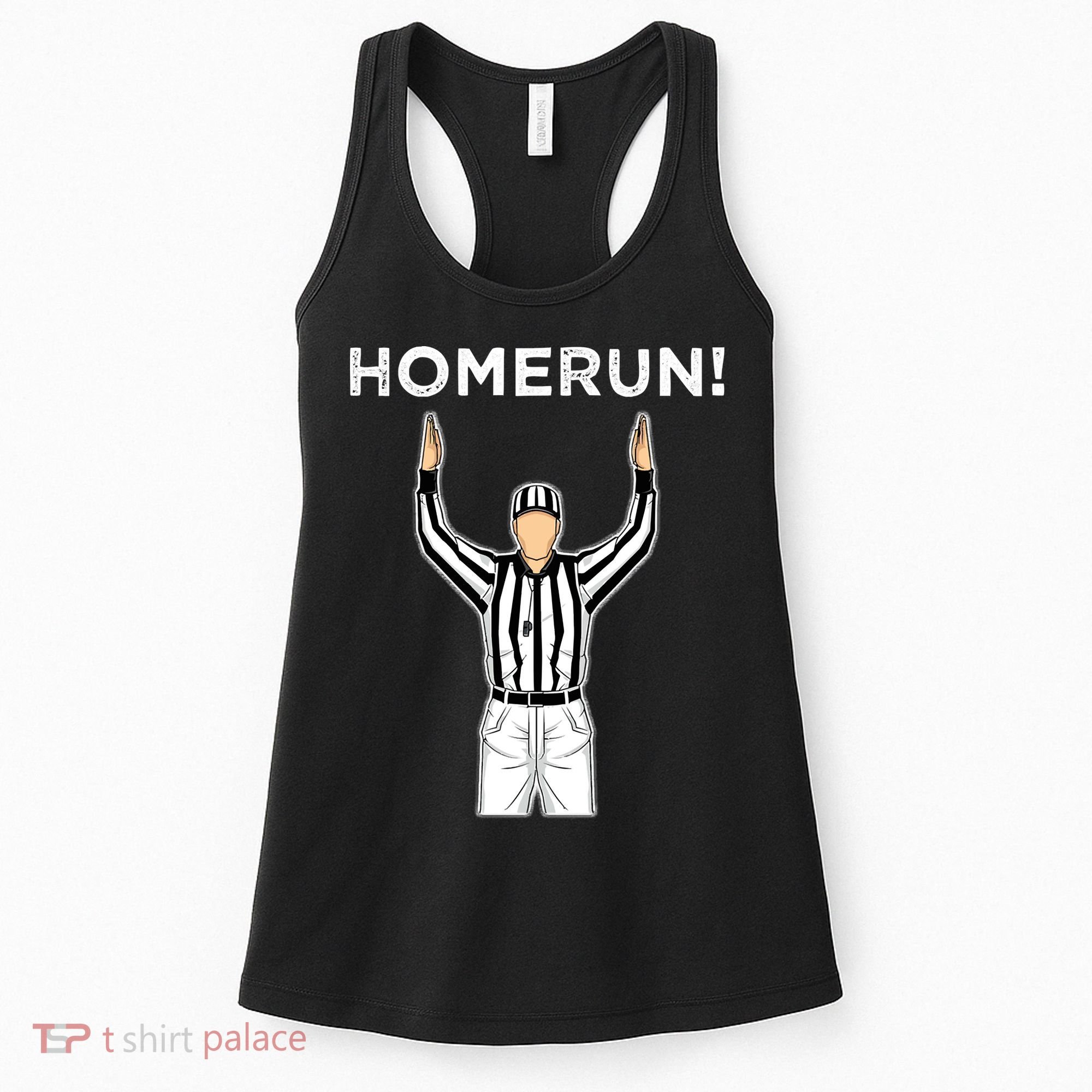 Funny HomeRun Baseball Football Up Women's Tank Top