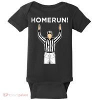 Funny HomeRun Baseball Football Up Baby Bodysuit thumb 0